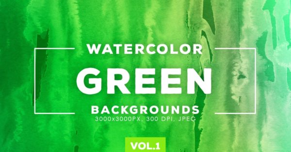 绿色水彩涂料肌理背景设计素材v1 G
