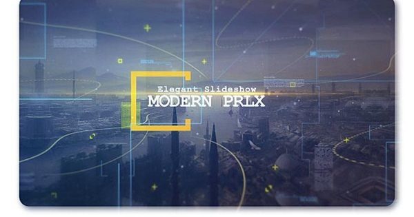 现代视差风格幻灯片视频16图库精选AE模板 Modern Parallax Cinematic Slideshow