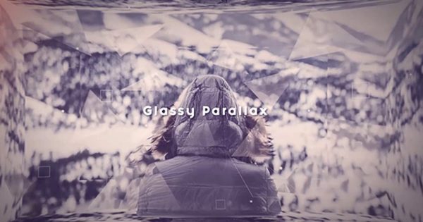玻璃镜面视差特效幻灯片开场16图库精选AE模板 Glassy Parallax