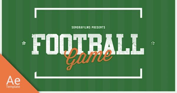 足球体育运动赛事推广宣传片AE素材 Football Game Promo
