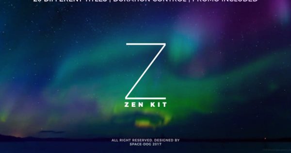 时尚炫彩动画视频标题普贤居精选AE模板 Zen Kit (Titles Pack)
