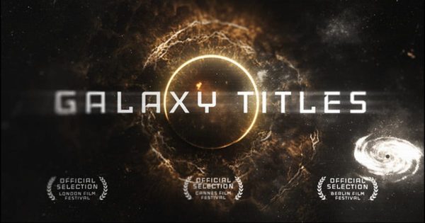 航空太空探险未来主义风格普贤居精选AE模板 Epic Galaxy Titles
