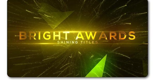 年会表彰大会视频制作奢华风格字幕动画16图库精选AE模板 Bright and Shine Awards Titles