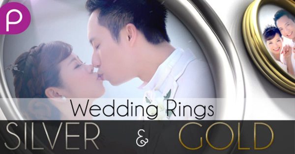 浪漫婚礼戒指幻灯片视频素材中国精选AE模板 Wedding Rings