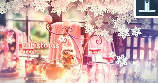 冬季圣诞节雪花幻灯片视频16图库精选AE模板 Christmas Slideshow