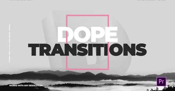 快节奏过渡转场视频16素材精选PR模板 Dope Transitions | For Premiere Pro