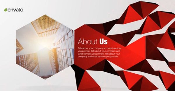 企业品牌宣传片亿图网易图库精选AE模板 Corporate Polygon Presentation