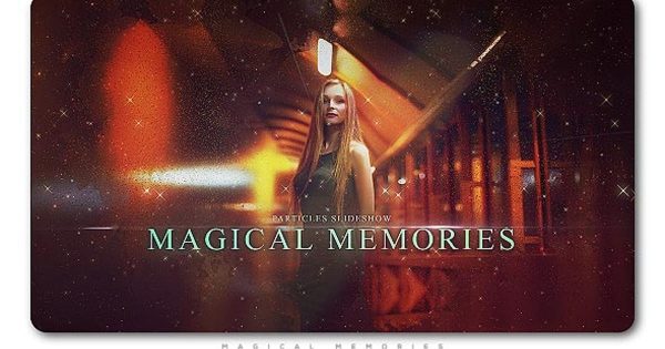 神奇魔法粒子特效幻灯AE视频素材 Particles Slideshow Magical Memories