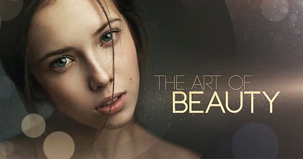 时尚魅力金色粒子视频16图库精选AE模板 The Art of Beauty