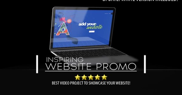 网站设计炫酷动态演示普贤居精选AE模板 Inspiring Web Promo