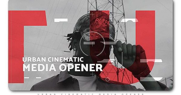 街头嘻哈城市电影节目开场AE视频素材 Urban Cinematic Media Opener