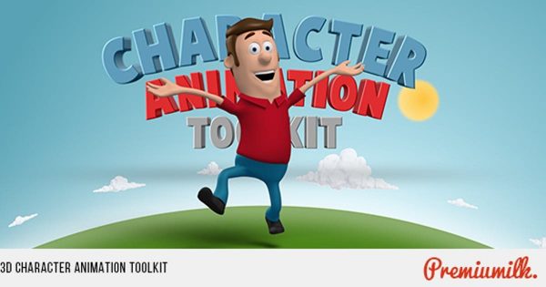 3D角色动画工具包16图库精选AE模板 3D Character Animation Toolkit