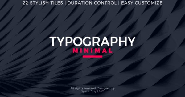 极简主义视频字幕动画亿图网易图库精选AE模板 Minimal Typography