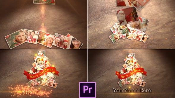 圣诞树动画特效电子相册视频亿图网