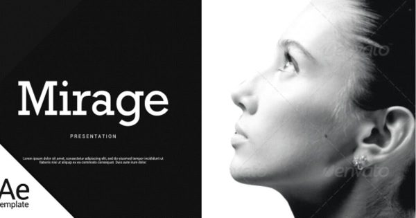 现代简约风格幻灯片视频开场16设计素材网精选AE模板 Mirage