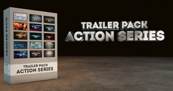 电影预告片字幕标题特效素材天下精选AE模板包 Trailer Pack &#8211; Action Series