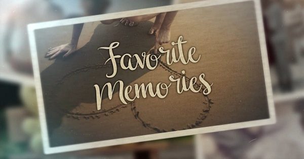 浪漫怀旧风格电子相册16图库精选PR模板 Favorite Memories