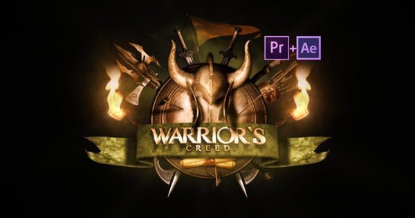 史诗勇士Logo标志素材天下精选AE模板 Epic Warrior Logo