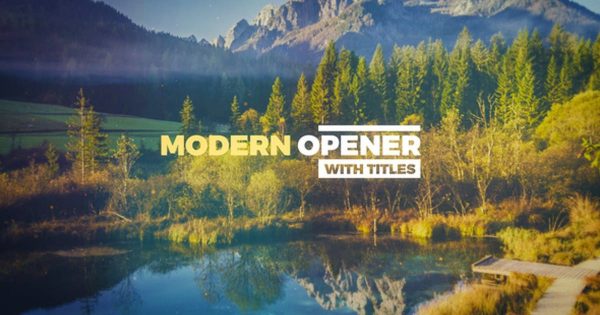旅游风景度假幻灯片视频AE素材 Modern Opener With Titles