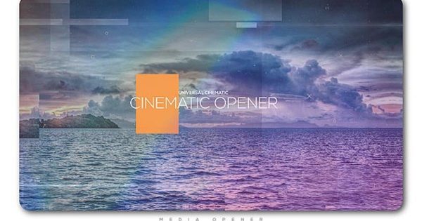 彩虹过渡转场特效开场AE视频素材 Universal Cinematic Opener