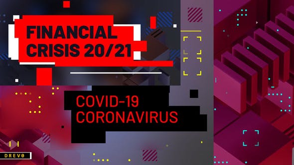 金融危机/冠状病毒COVID-19/商业分析/病毒TV节目AE视频模板 Financial Crisis/ Coronavirus COVID-19/ Business Analytics/ Viru