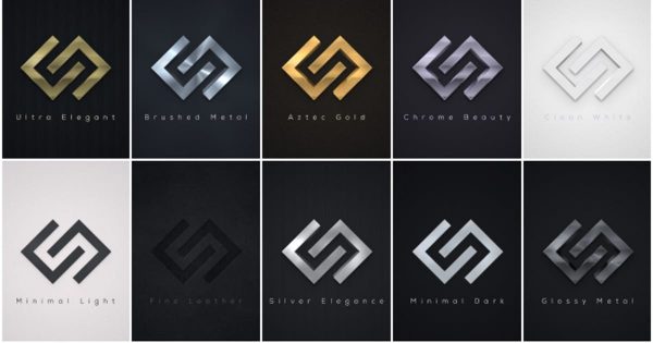 3D拉丝金属特效Logo演示ae模板V2 Elegant Logo Reveals Pack 2