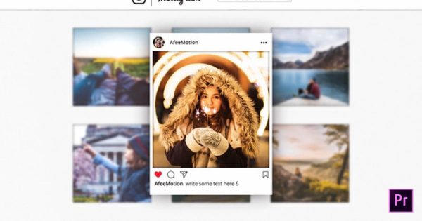 Instagram社交媒体产品推广视频16设计素材网精选AE模板v2 Instagram Promo