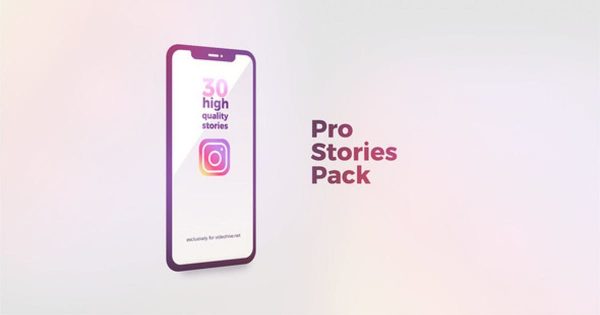 时尚电商主题Instagram故事视频16图库精选AE模板 Instagram Stories Pro
