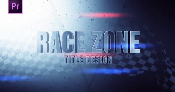 赛马区风格视频标题亿图网易图库精选PR模板 Race Zone Title Design