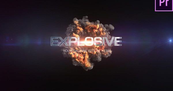 快速爆炸特效字幕标题素材中国精选PR模板 Quick Explosion Title