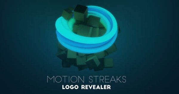 运动条纹特效Logo设计预览视频普贤居精选AE模板 Motion Streaks Logo Revealer