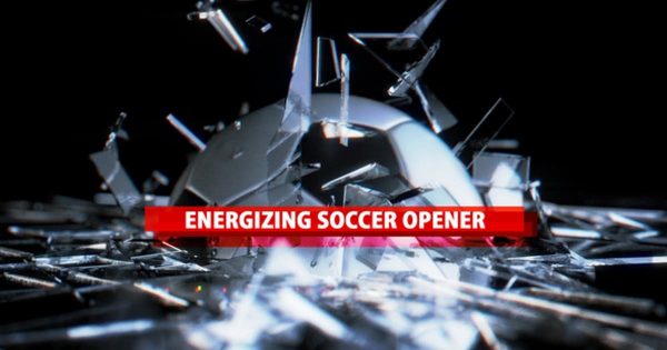 劲爆足球节目开场特效16图库精选AE模板 Energizing Soccer Opener