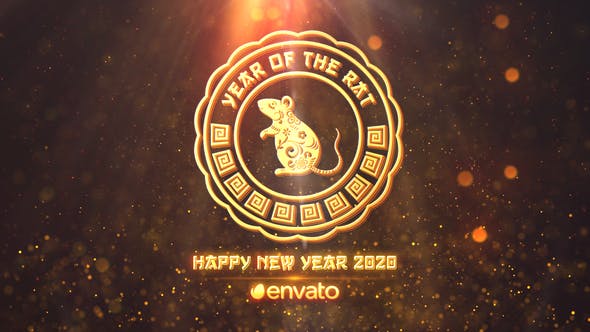 2020年鼠年晚会/年会/倒计时现场开场视频16图库精选AE模板 Chinese New Year 2020