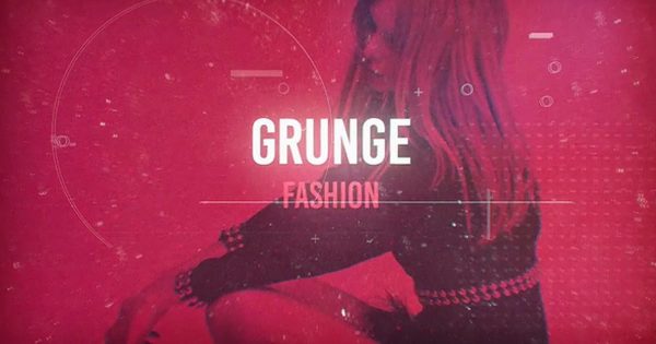 时尚印象开场动画特效16设计素材网精选AE模板 Grunge Fashion