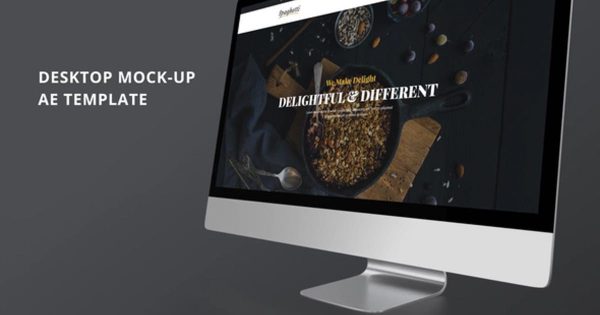 简约桌面网页促销推广视频AE素材 Minimalistic Desktop Promo