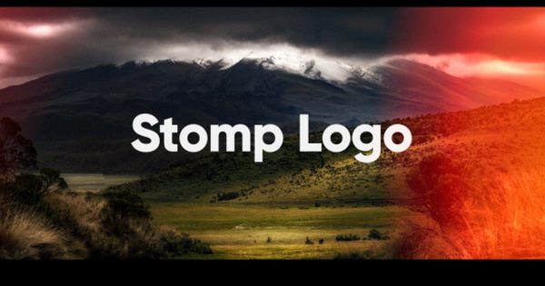 照片风暴特效Logo演示亿图网易图库精选AE模板 Stomp Logo