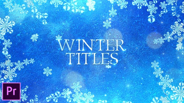 冬季主题视频字幕标题动画特效16设计素材网精选PR模板 Winter Titles &#8211; Premiere Pro