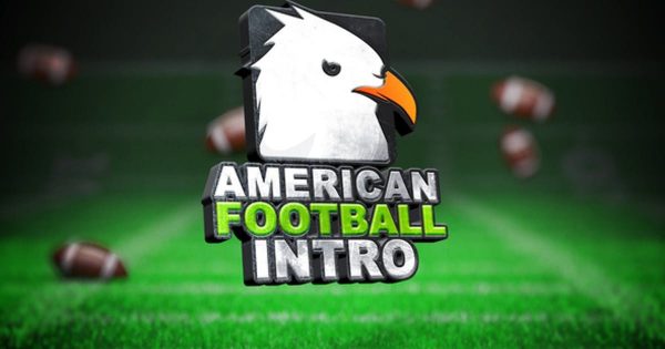 美式足球橄榄球体育竞技直播节目片头普贤居精选AE模板 Cool American Football Intro