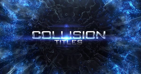 炫酷粒子撞击特效视频标题16设计素材网精选AE模板 Collision Titles