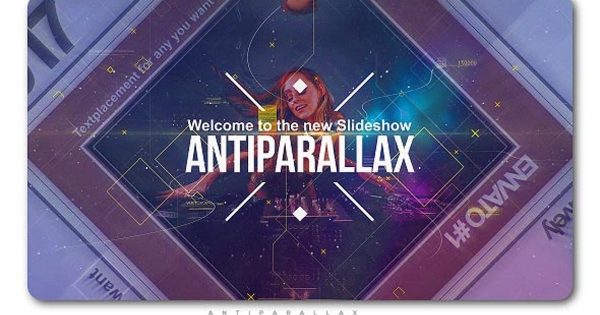 反转视差特效幻灯片视频普贤居精选AE模板 Anti Parallax Slideshow