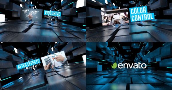 3D高科技主题企业幻灯片视频16设计素材网精选AE模板 Corporate Opener