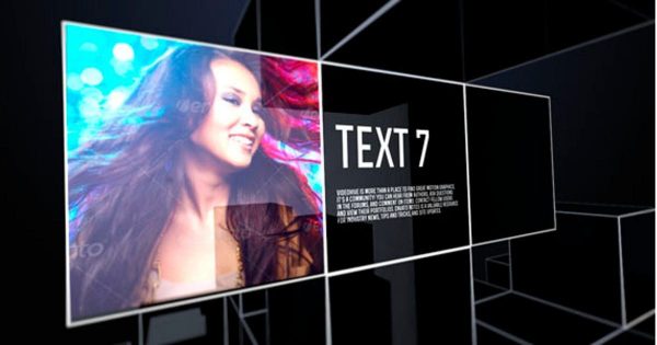 3D时尚方块盒子广告促销业务开场16图库精选AE模板 Fashion Box Promo