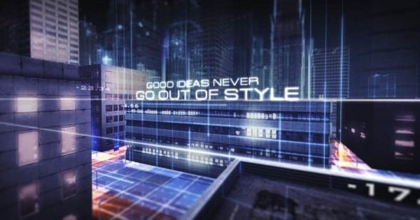 数字城市片头视频标题字幕普贤居精选AE模板 Urban Vision