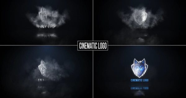 电影制片公司烟雾金属镜面特效Logo动画16图库精选AE模板 Cinematic logo reveal