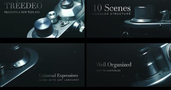 摄影摄像主题节目开场16设计素材网精选AE模板 Cinematic Title Sequence