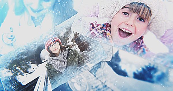冬季雪景回忆电子相册幻灯片视频16图库精选AE模板 Winter Slideshow