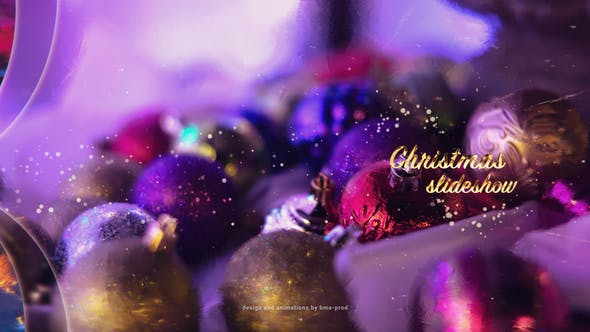 圣诞节主题幻灯片视频拉链转场特效16图库精选AE模板 Christmas Slideshow