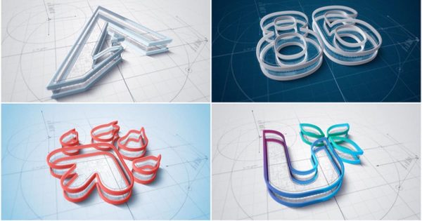 建筑类主题Logo动态演示16设计素材网精选AE模板 Architect Logo Build v2