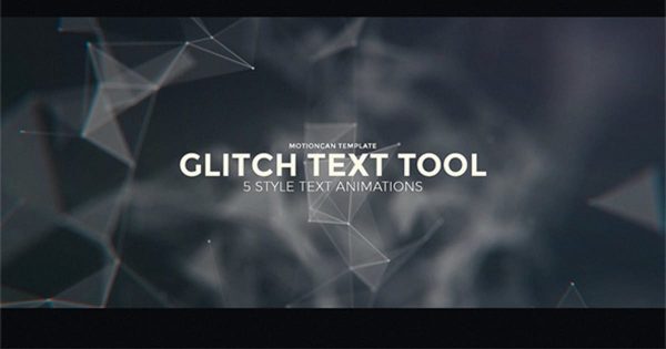 毛刺视频字幕特效AE工具包 Glitch Text Tool