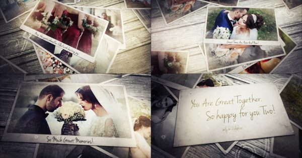 婚礼结婚电子视频相册16图库精选AE模板 Wedding Photo Gallery